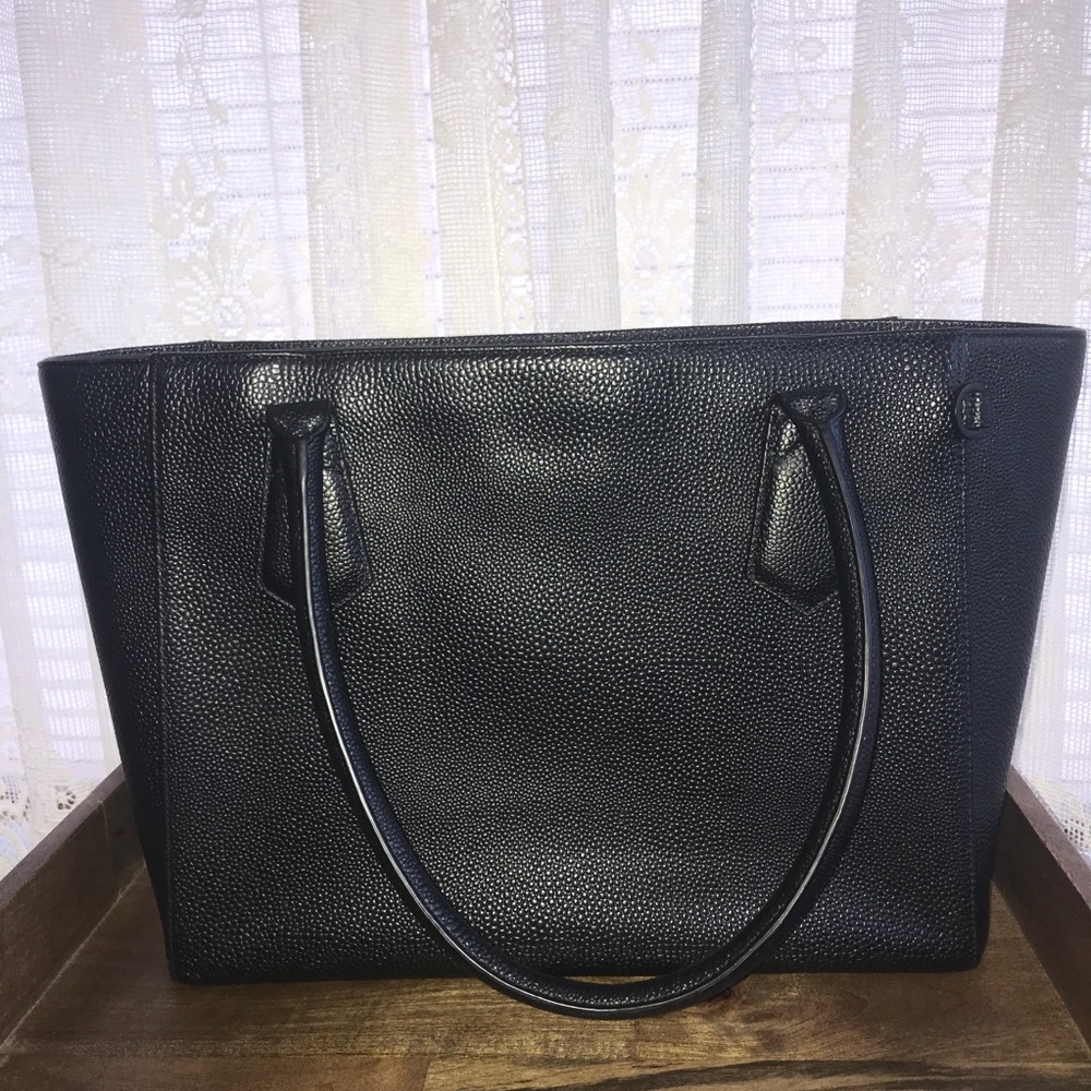 Dagne Dover 13” Tote in Onyx Stingray Leather